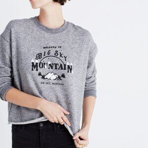 Madewell Big Sky Montana Cropped Sweatshirt XS
